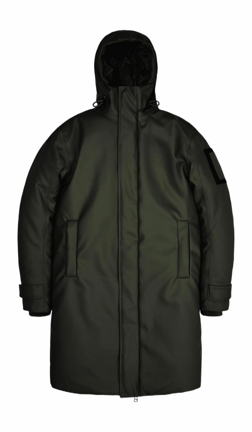 Veste Rains Unisex Glacial Coat Green