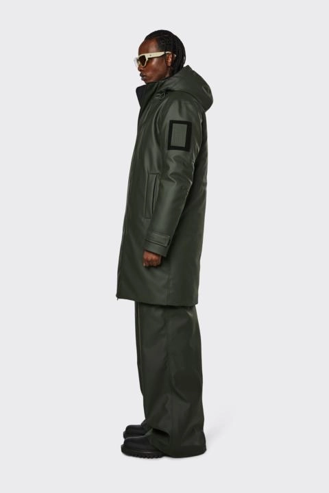 Veste Rains Unisex Glacial Coat Green