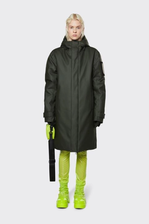 Veste Rains Unisex Glacial Coat Green