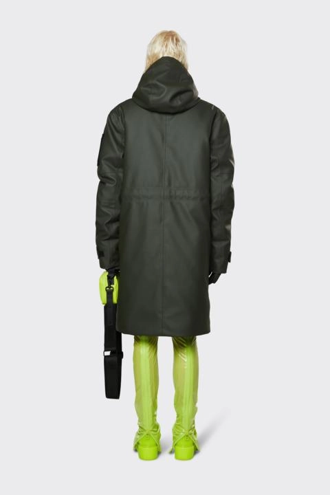 Veste Rains Unisex Glacial Coat Green